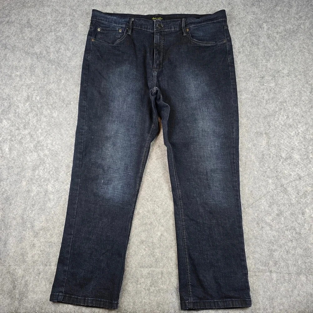 Urban Star Jeans Mens 40x30 Dark Wash‎ Straight Leg Stretch Denim
